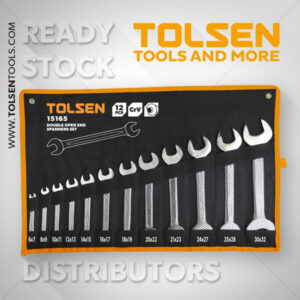 Tolsen 12pcs Double Open End Spanners Set