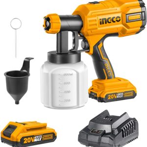 Ingco Cordless Paint Sprayer Fence Paint Sprayer with Battery Pack and Charger - Image 1
