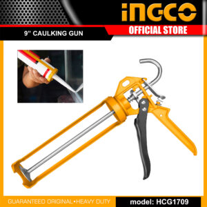 ingco HCG1709 9" Caulking Silicone Sealant Gun Aluminum Handle IHT - Image 1