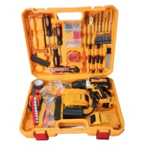 Dewalt 21V Cordless Electric Drill 117 Tool Set With 2 Batteries