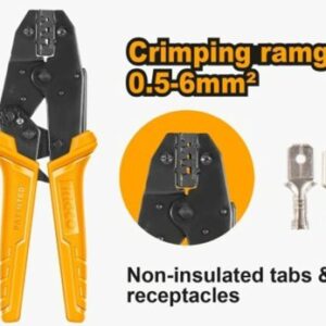 Ingco Ratchet crimping plier HRCPC0506, 9 Inch - Image 1
